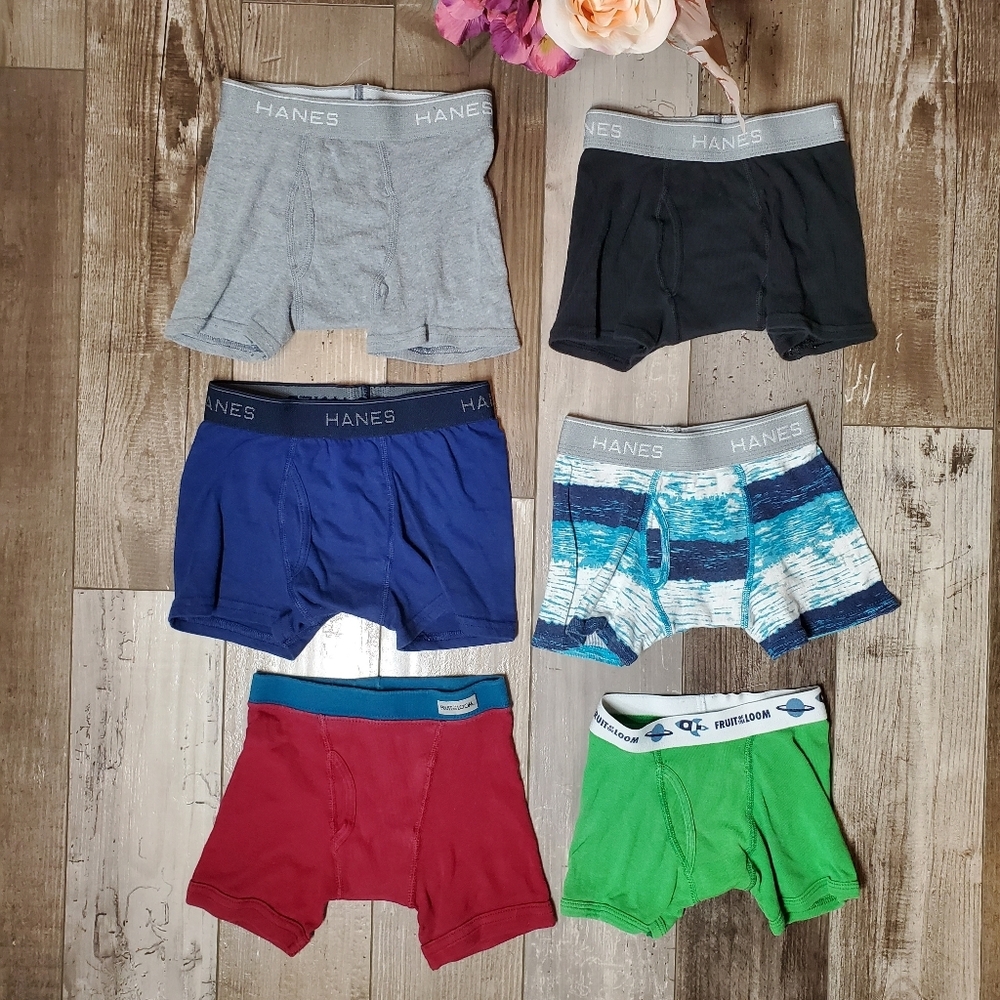 Hanes & Fruit of the Loom Toddler Boy Boxer Brief Underwear Bundle Size 2T-3T